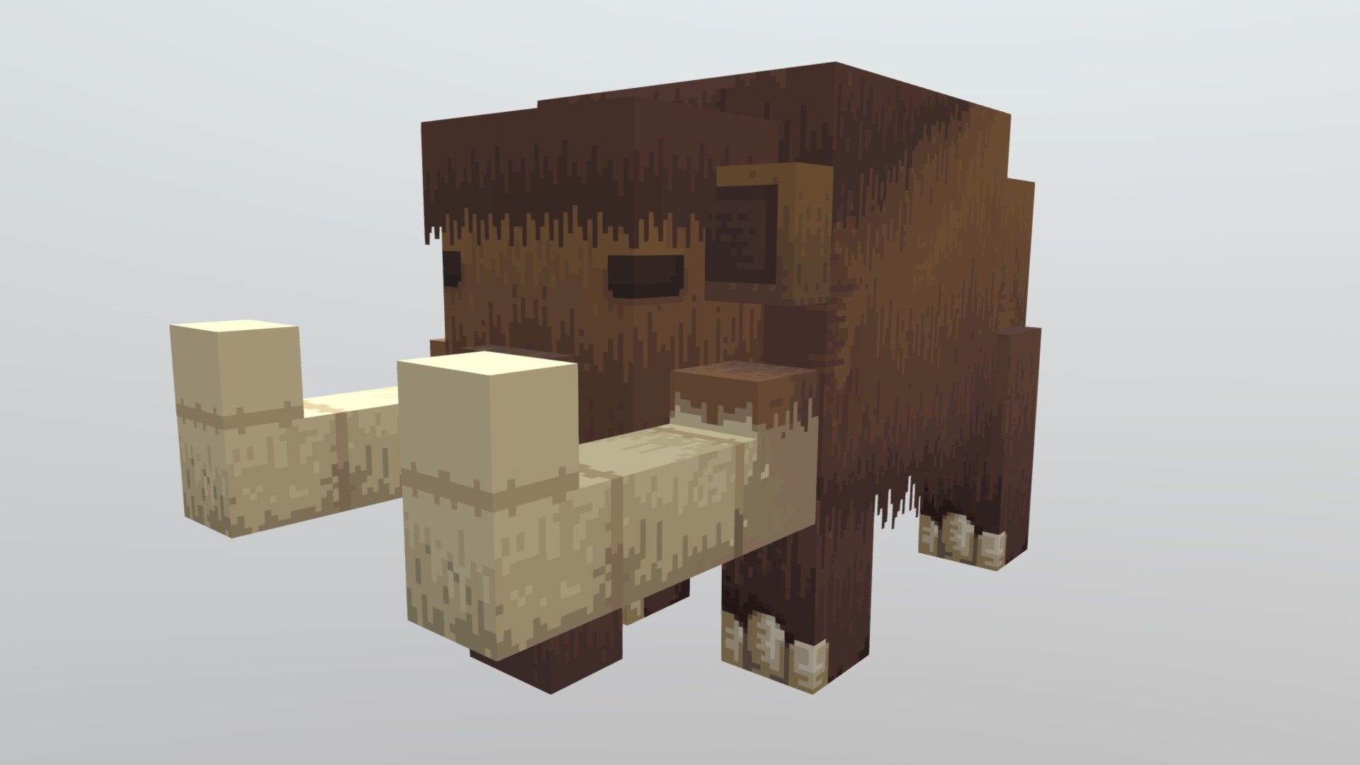 SnowMammoth [Blockbench] - 3D model by xingduansuzhao [c9a2cde] - Sketchfab