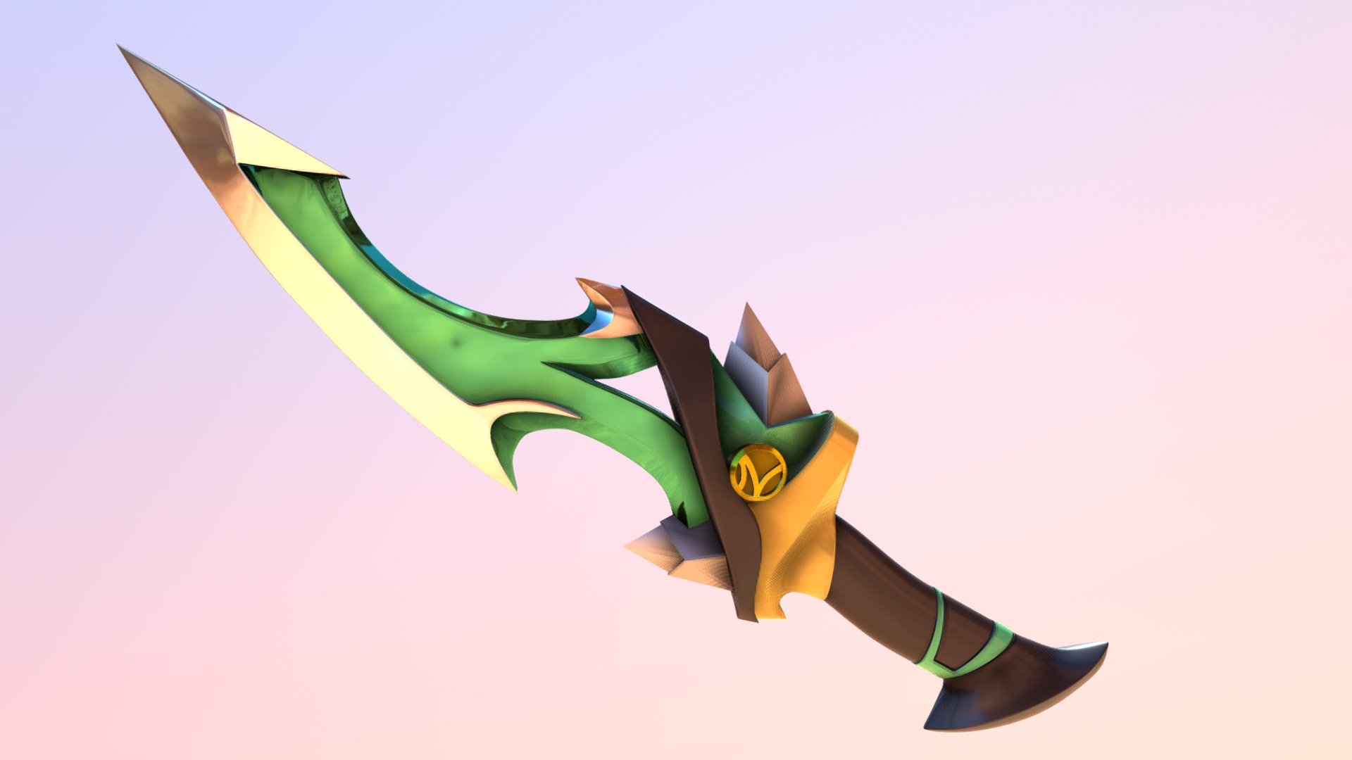 Psycho Green Dagger — Sketchfab embed 3D viewer