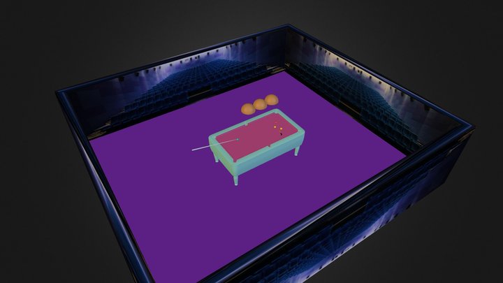 Pool Table 3D Model