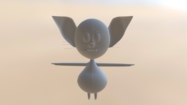Gato the Cat 3D Model
