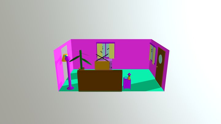 Simpsons Living Room 3D Model