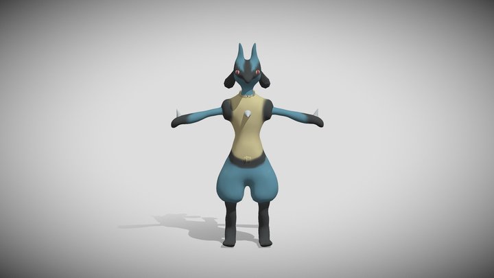 Lucario 3D Model