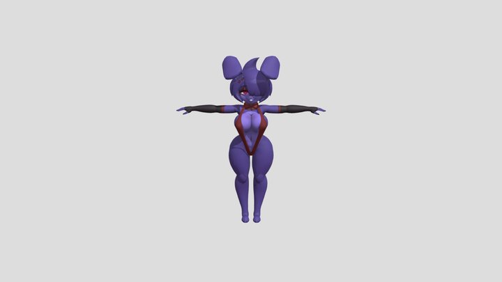 Bonfie in bikini 3D Model