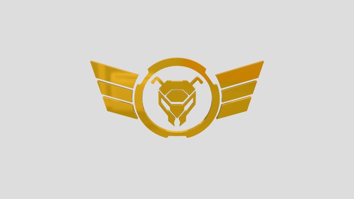 Yellow Jackets Logo 3D Model