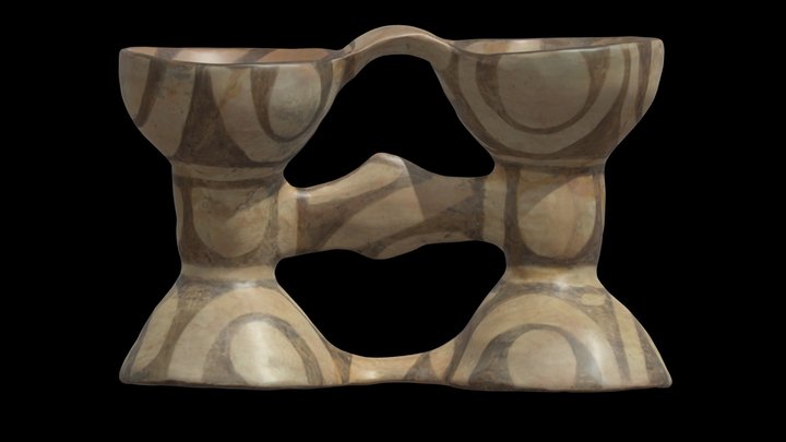 Binocular-shaped vessel from Ciulucani 3D Model