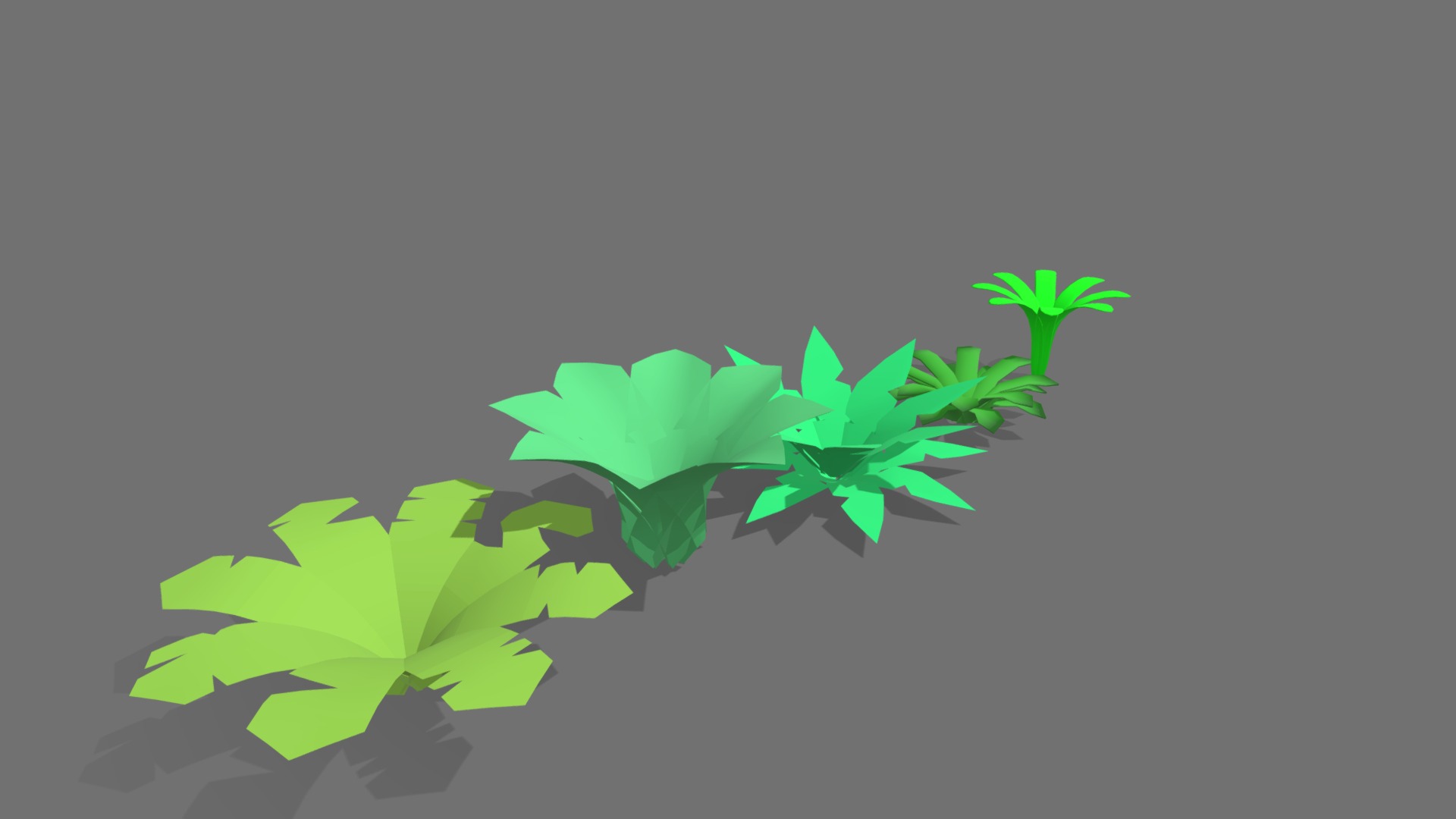 3D model Plant pack - This is a 3D model of the Plant pack. The 3D model is about a group of green leaves.