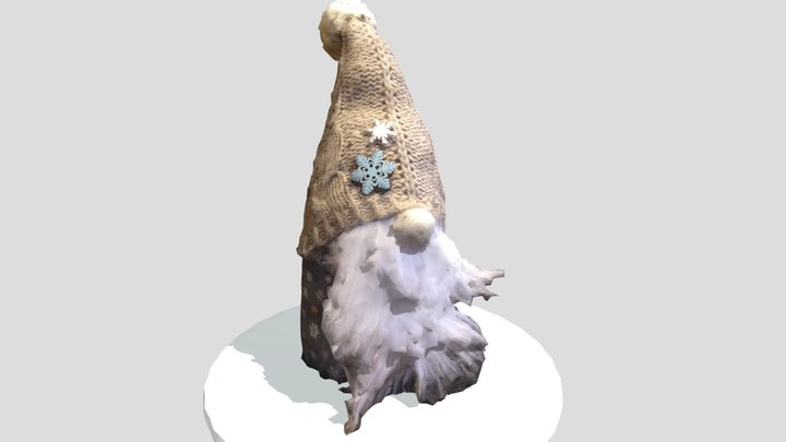 Fluffy Dwarf/Gnome 3D Model