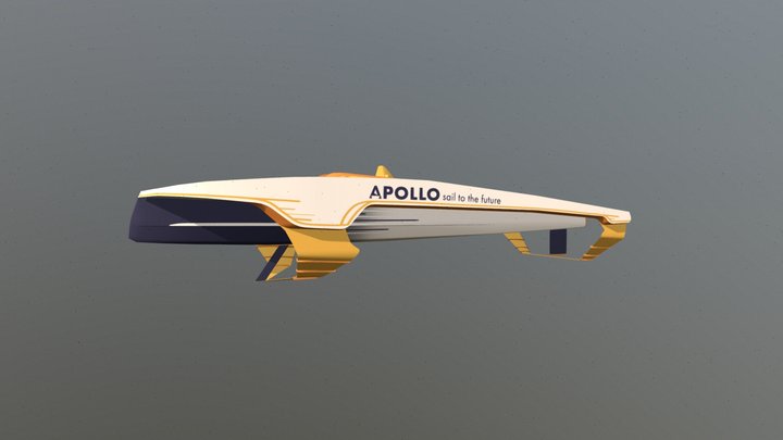 Apollo solar boat 3D Model