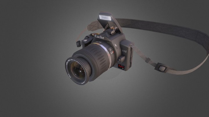 SLR Camera 3D Model
