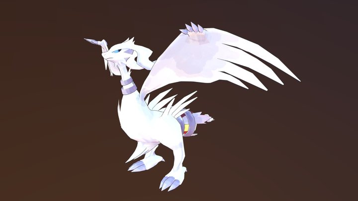 Pokemon White - Reshiram 3D Model