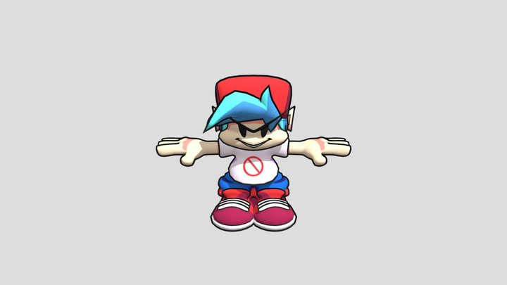 Fnf_vr_-_boyfriend 3D Model