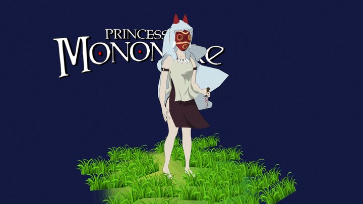 Princess Mononoke - もののけ姫 3D Model