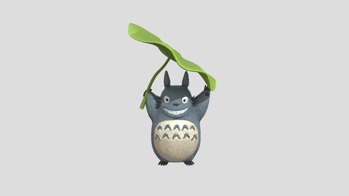 Forest Spirit with Leaf Umbrella – Modello 3D gratuito STL