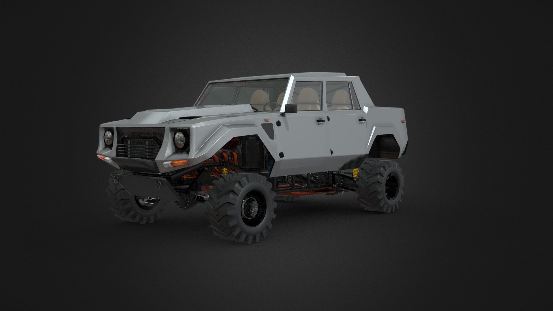 Lamborghini LM002 - 3D model by hogjiv [c9af0b2] - Sketchfab