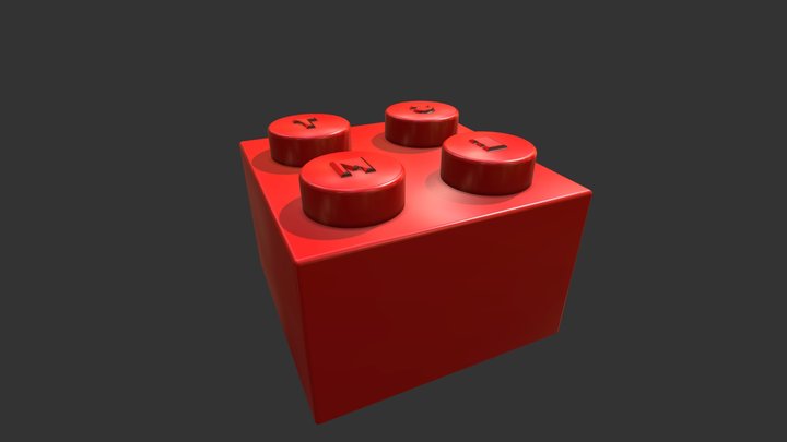 Lego Cube Copy 2 3D Model