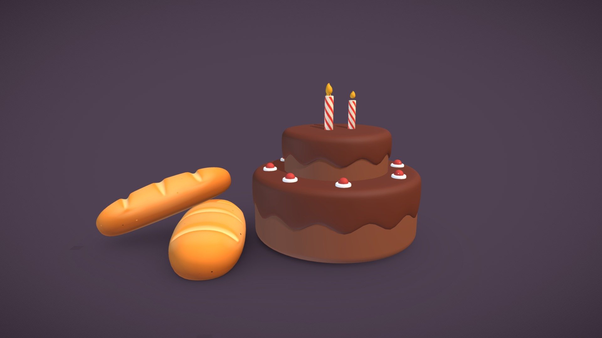 Birthday Cake and Bread