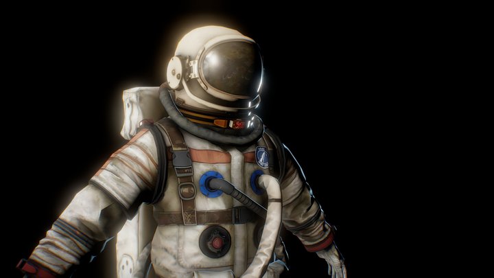 Rust Space Suit 3D Model