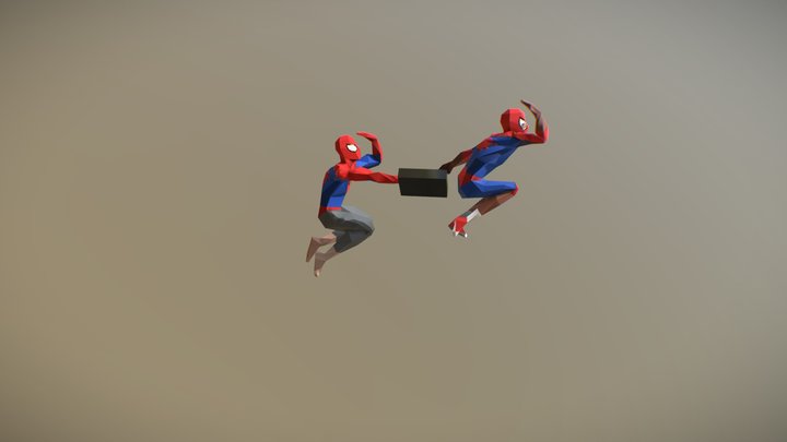 [Low Poly] Spider-Verse - Forest Scene 3D Model