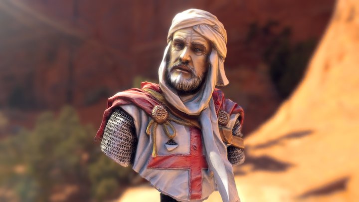 Crusader figurine scan 3D Model