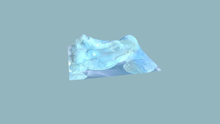 Arctic Landscape Low-poly 3D Model
