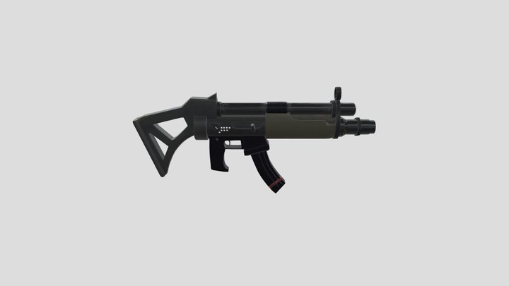 Fortnite Rare Submachine Gun 3D Model