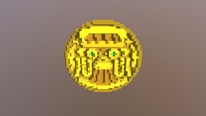 Aztec Coin 3D Model