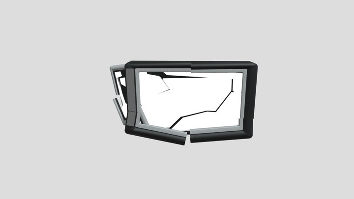Broken tv Head 3D Model