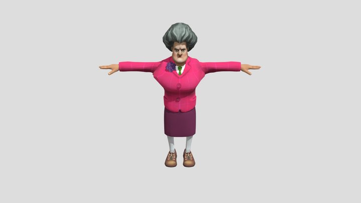 Scary Teacher 1 - Download Free 3D model by vicky.7774897 [c9b61a9] -  Sketchfab