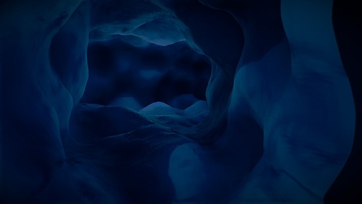 Underwater Cave 3D Model