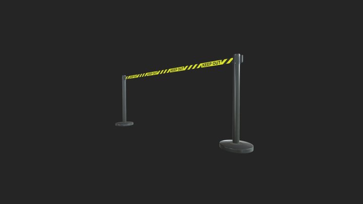 Retractable Barrier 3D Model