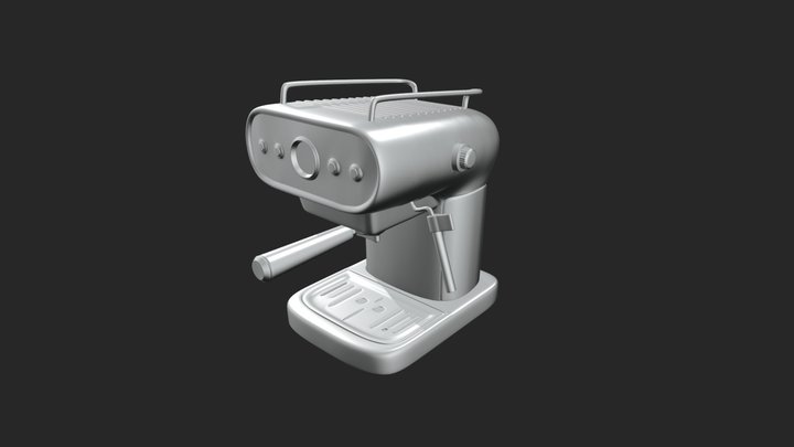 Realistic Coffee Machine 3D Model
