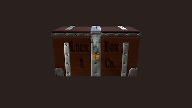 Chest Textured 3D Model