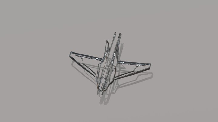 2D to 3D Plane Ship 3D Model