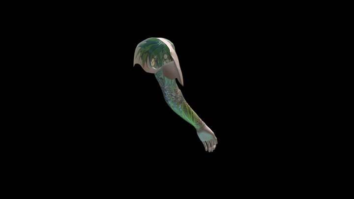 sclerophyll Tattoo 3D Model