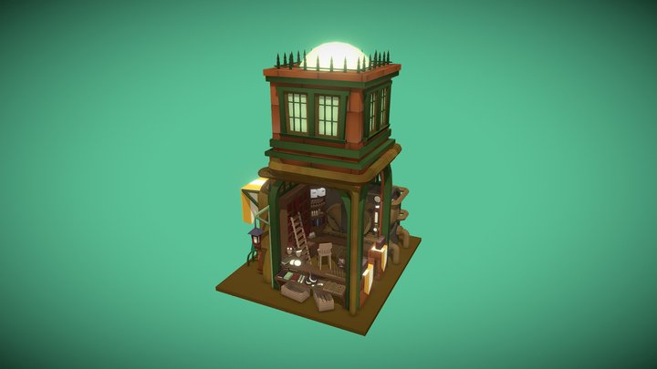 Steampunk Bazaar 3D Model