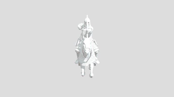 Mongolian Cavalry 3D Model