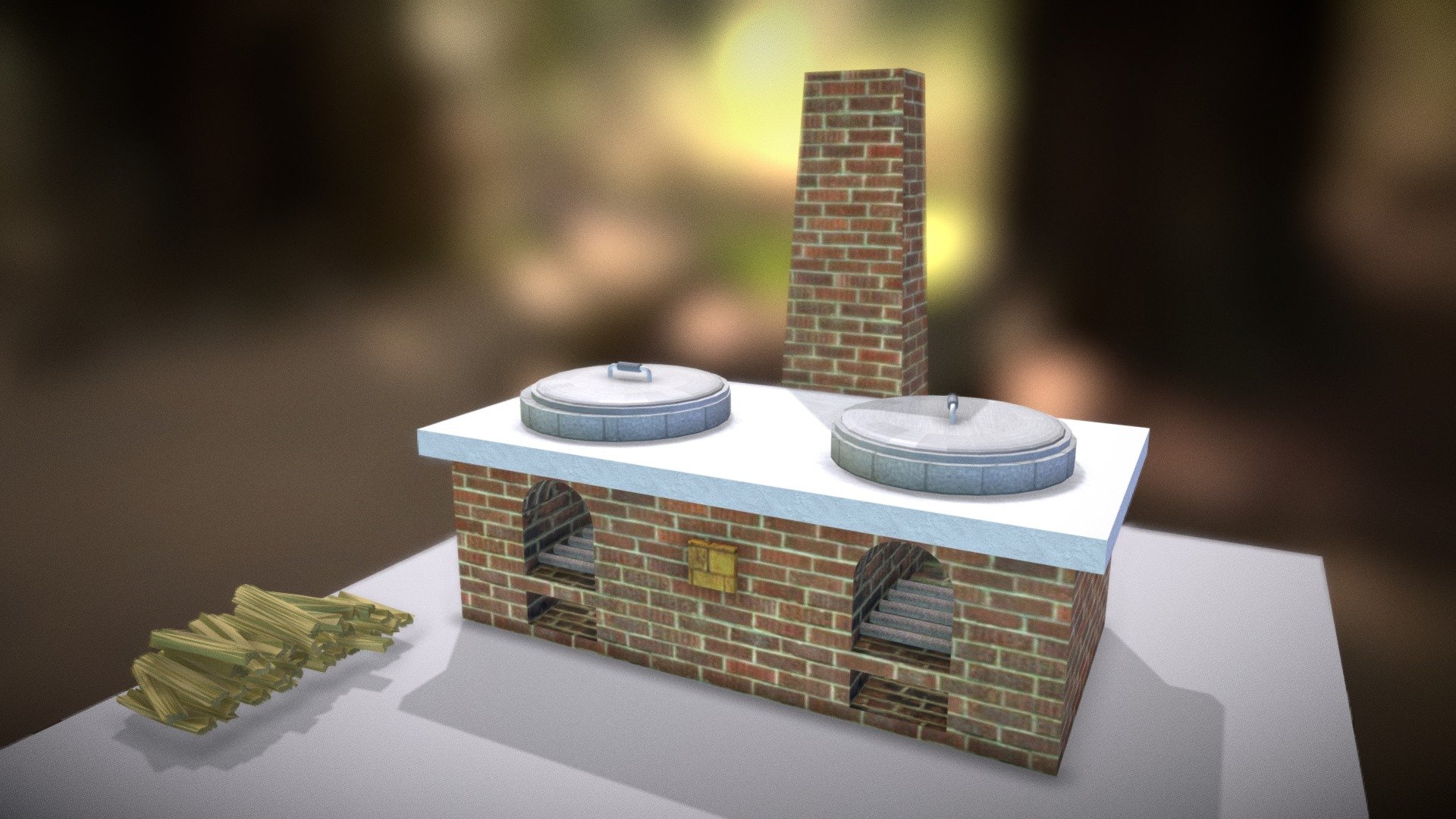 Woodfired stove 柴火灶 3D model by MrdT [c9c0529