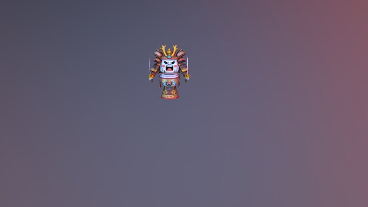 Samurai Throne 3D Model