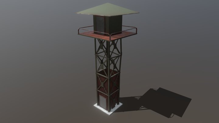 Охранная вышка / Security tower 3D Model