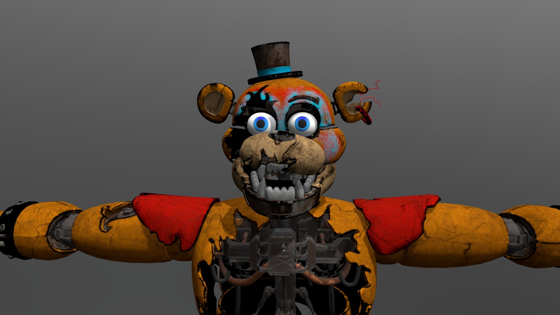 Fnaf SB Ruin - Ruined Glamrock Freddy (WITH HEAD)