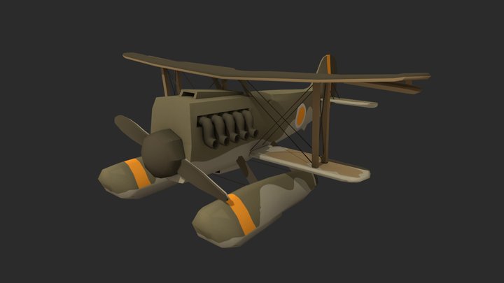 Heinkel He-51 Color Feedback Model 3D Model