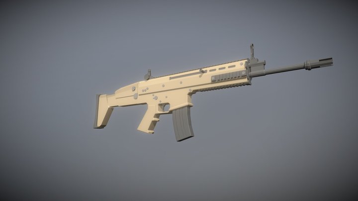 Low Poly Scar L 3D Model