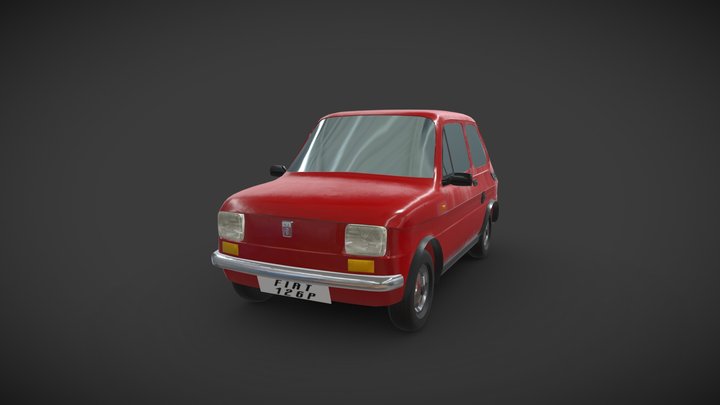 Fiat 126p 3D Model