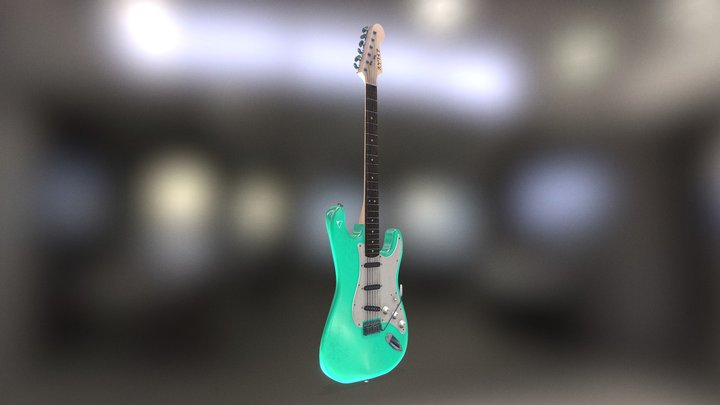 Stratocaster Electric Guitar 3D Model