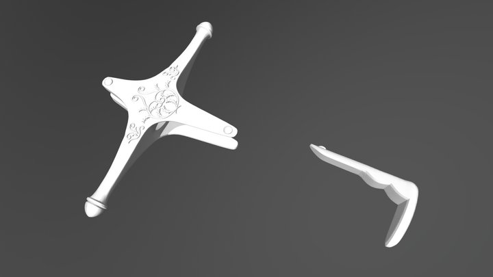 Hilt of Iris sword 3D Model