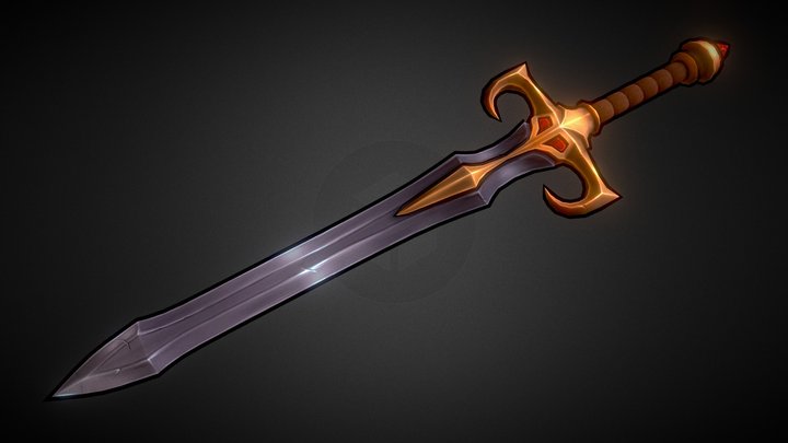 Quick Model Practice - Stylized Sword 3D Model