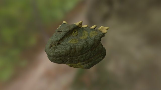 Lizard Bust 3D Model