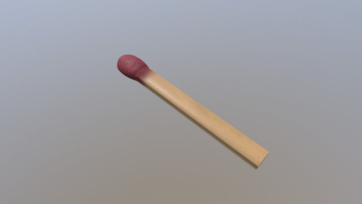 Match Stick 3D Model