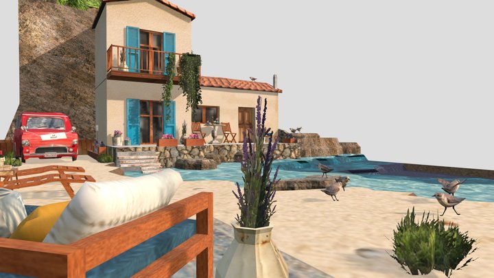 SM_DAE Diorama-By the ocean 3D Model