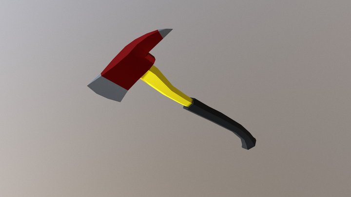 Fire Axe [Low Poly] 3D Model
